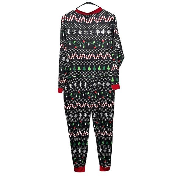 Women’s One Piece Christmas Dinosaur Pajamas Size Medium - Picture 2 of 3